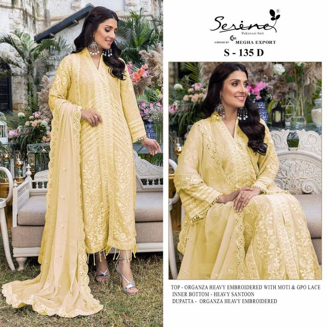 Serine S 135 A To D Pakistani Suit Catalog